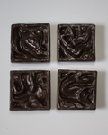Dark Terroir 2 x 2 - Ceramic Wall Sculpture