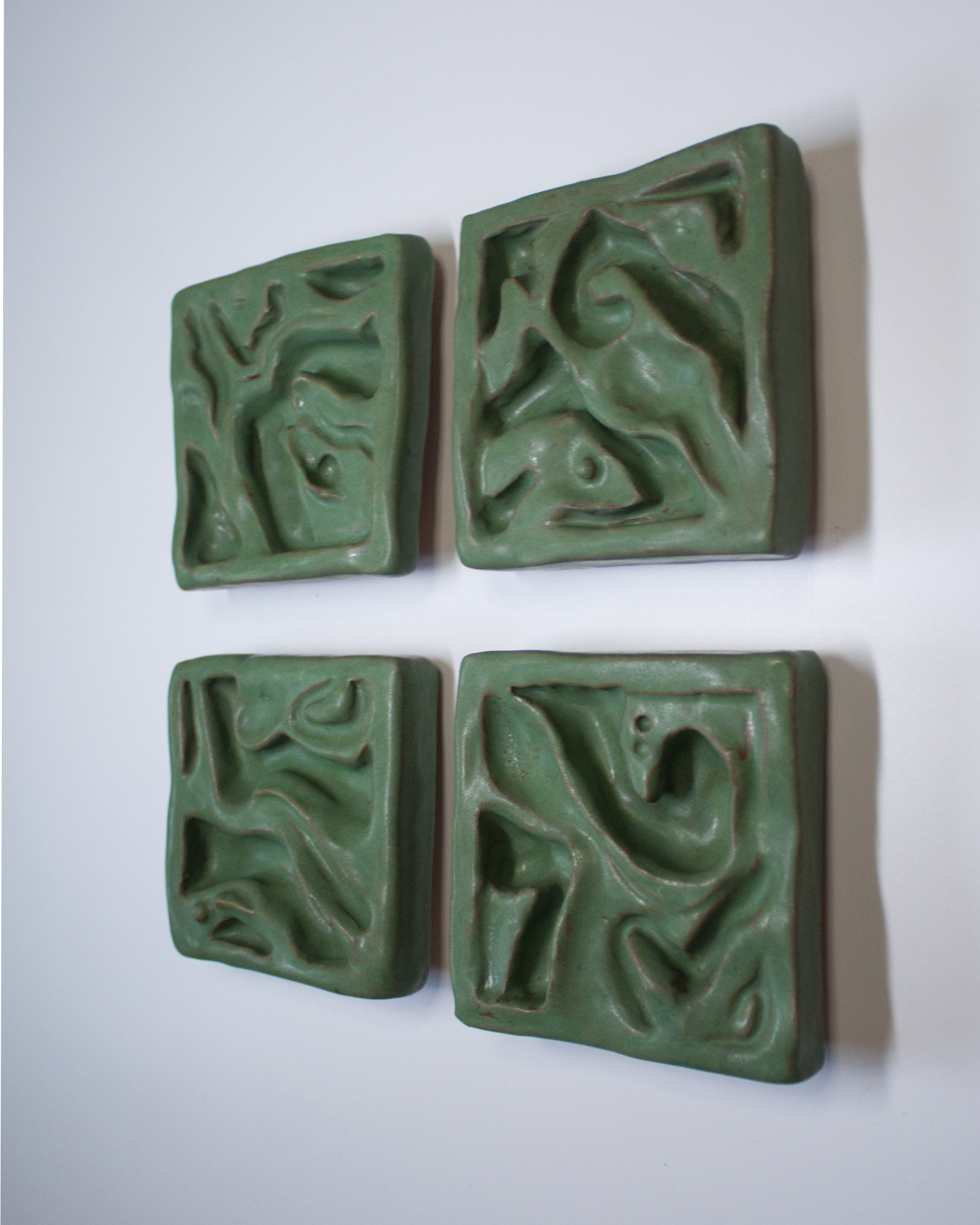 Still Water 2 x 2 - 01 - Ceramic Wall Sculpture