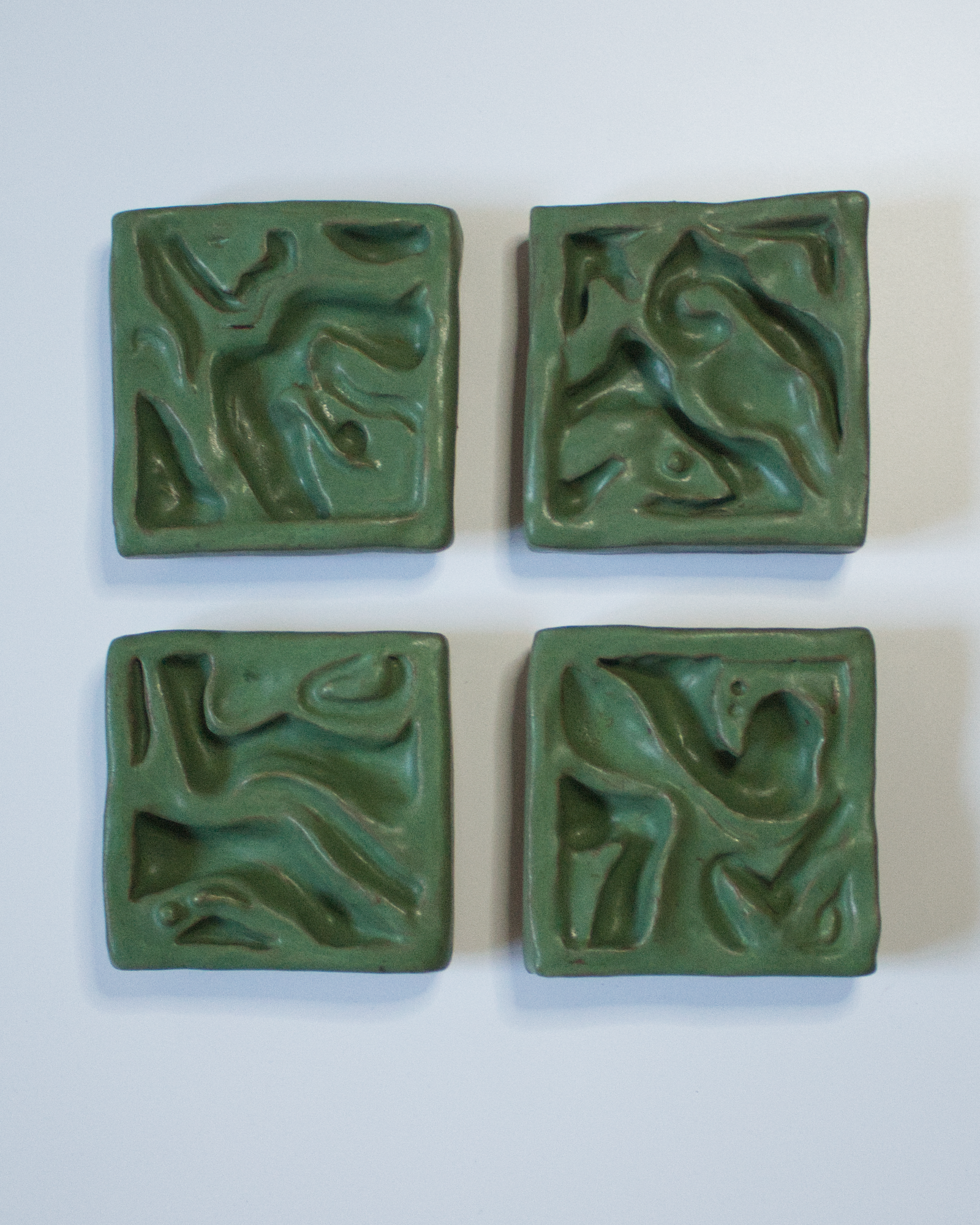 Still Water 2 x 2 - 01 - Ceramic Wall Sculpture