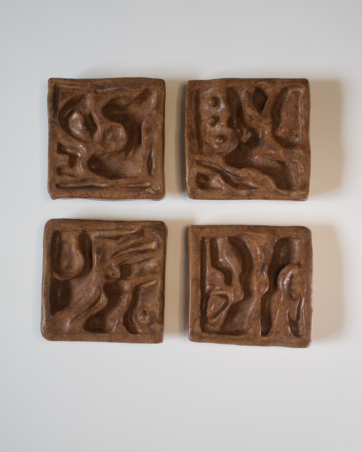 Undergrowth 2 x 2 - Ceramic Wall Sculpture