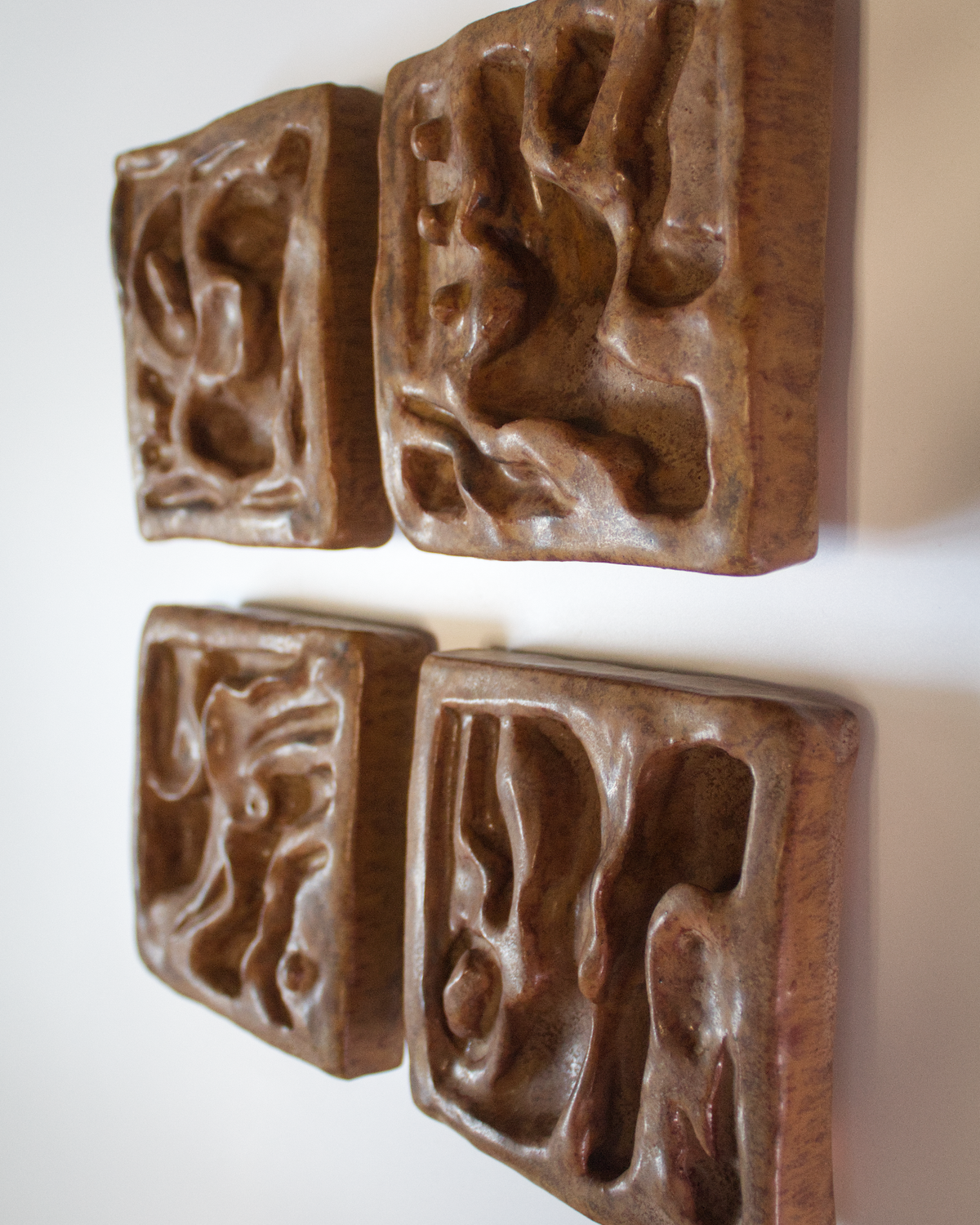 Undergrowth 2 x 2 - Ceramic Wall Sculpture