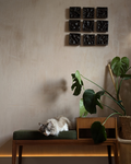 Dark Terroir 3 x 3 - Ceramic Wall Sculpture