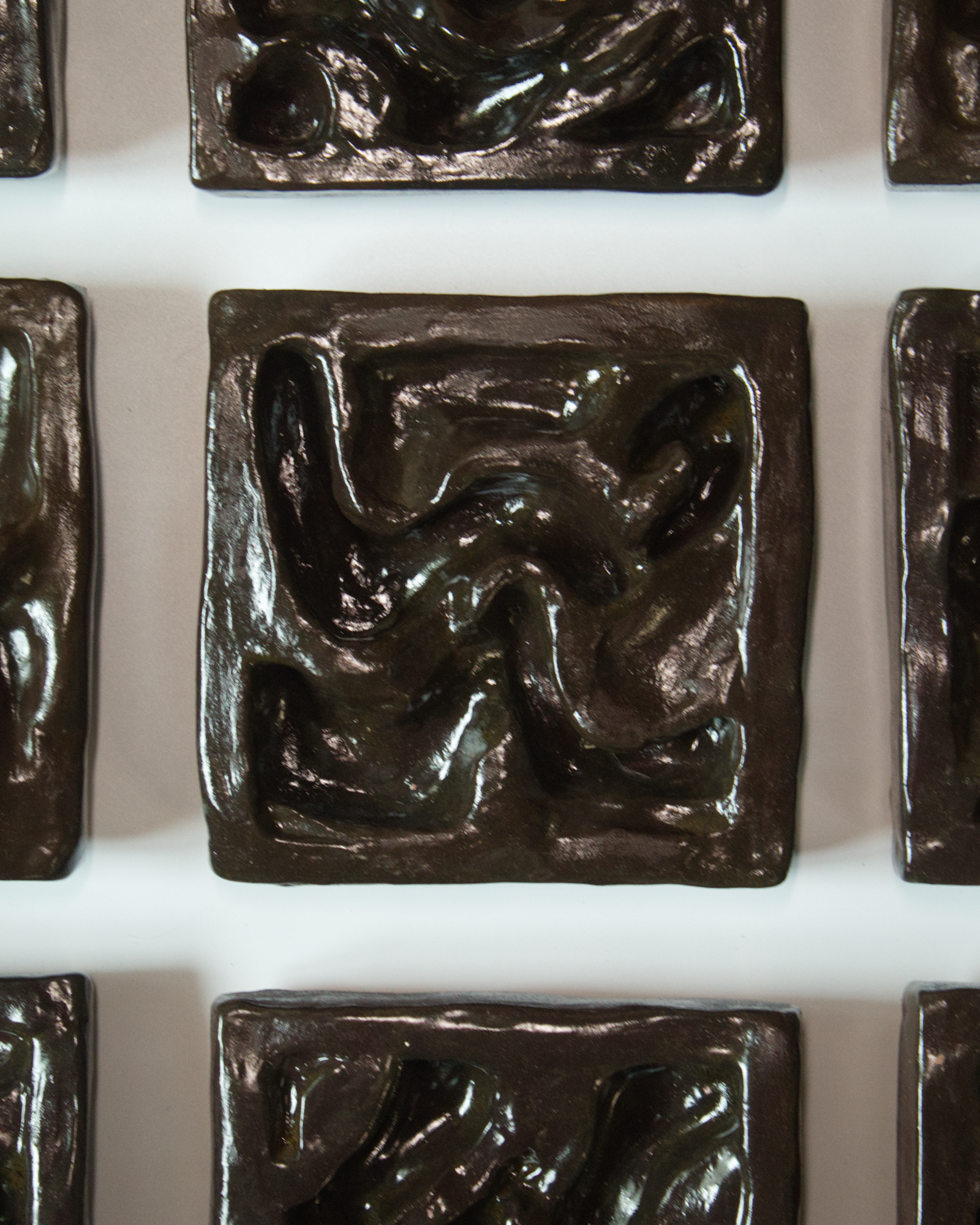 Dark Terroir 5x5 - Ceramic Wall Sculpture
