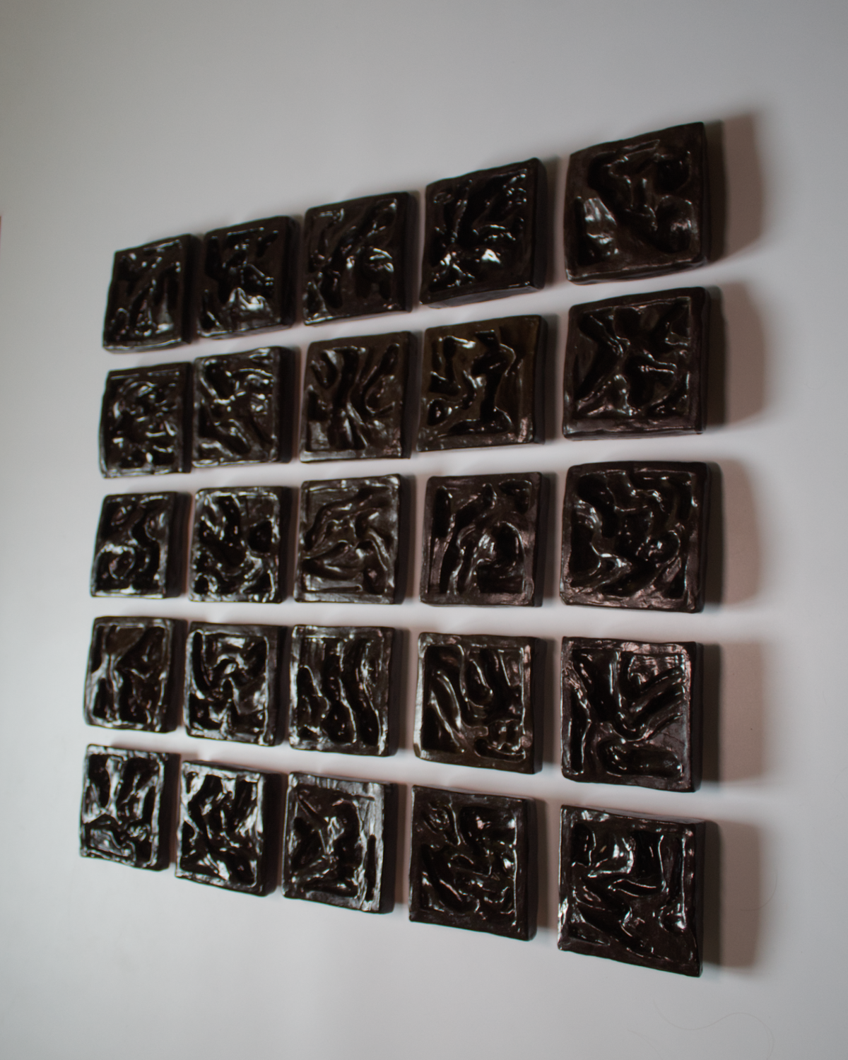 Dark Terroir 5x5 - Ceramic Wall Sculpture