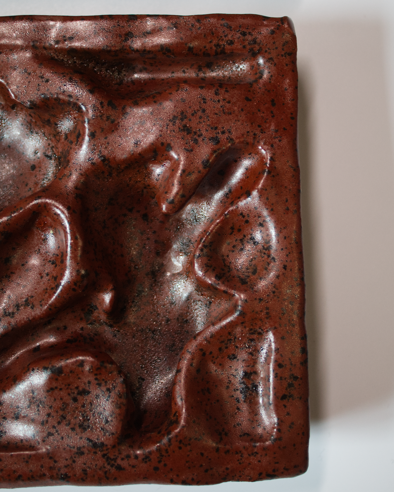 Mottled Stone 2 x 2 - Ceramic Wall Sculpture