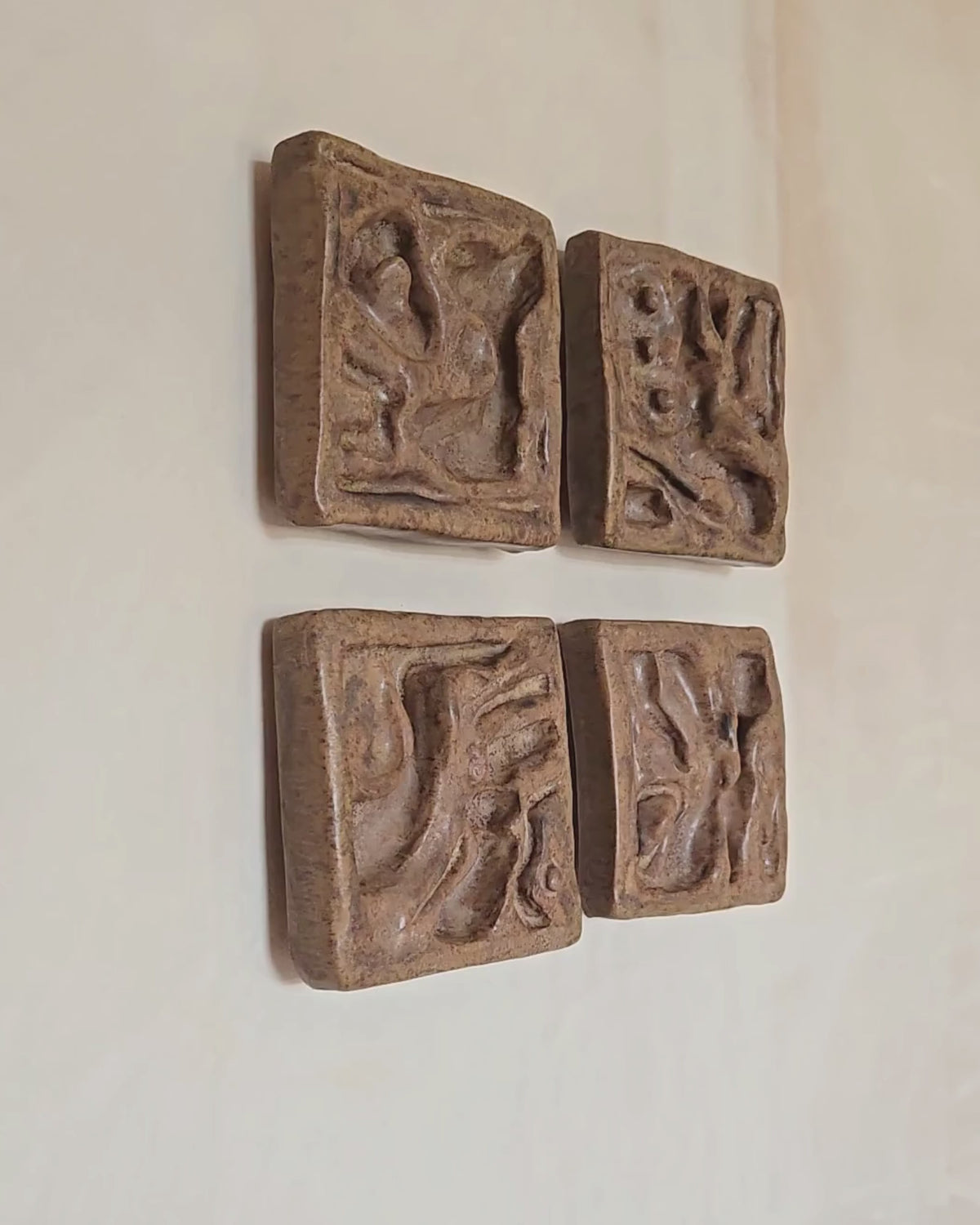 Undergrowth 2 x 2 - Ceramic Wall Sculpture