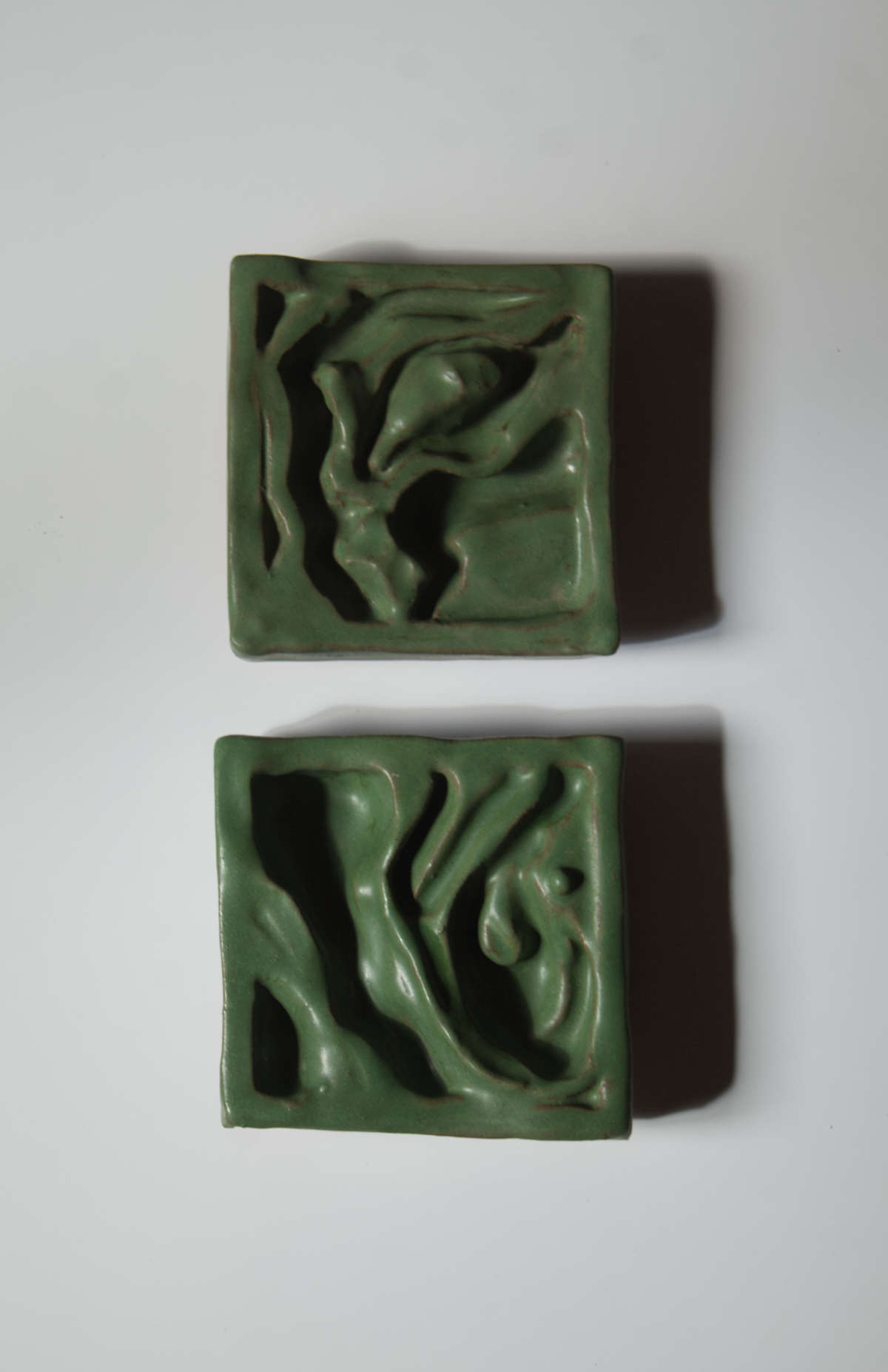 Still Water 1 x 2 - 01 - Ceramic Wall Sculpture