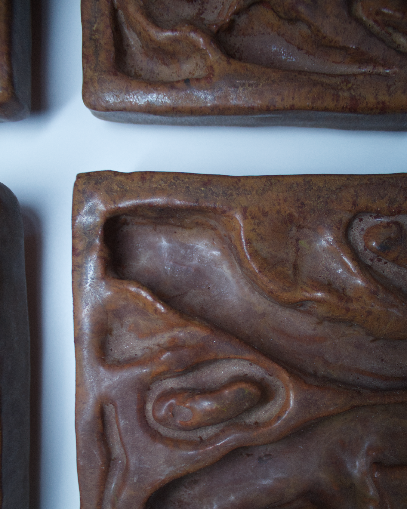 Undergrowth 3 x 3 - Ceramic Wall Sculpture