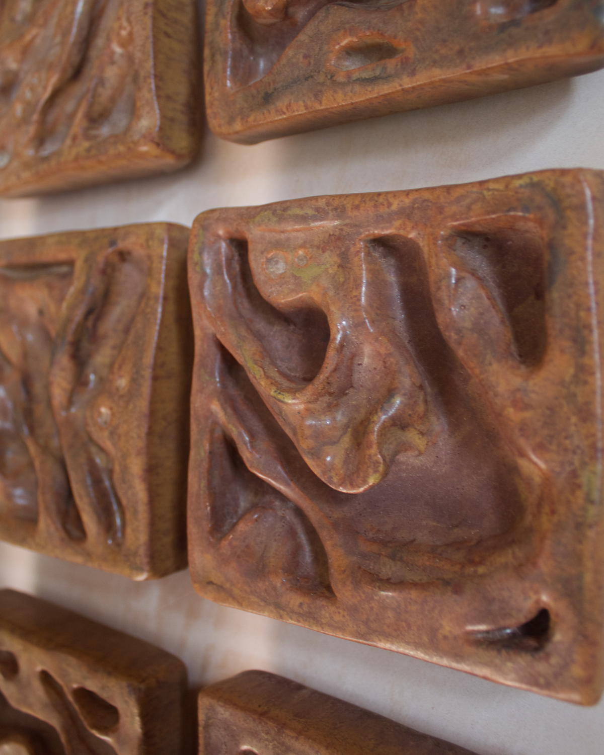 Undergrowth 5x5 - Ceramic Wall Sculpture