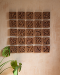 Undergrowth 5x5 - Ceramic Wall Sculpture